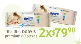 Soriana Híper Toallitas DODY'S premium 80 piezas x 2 oferta