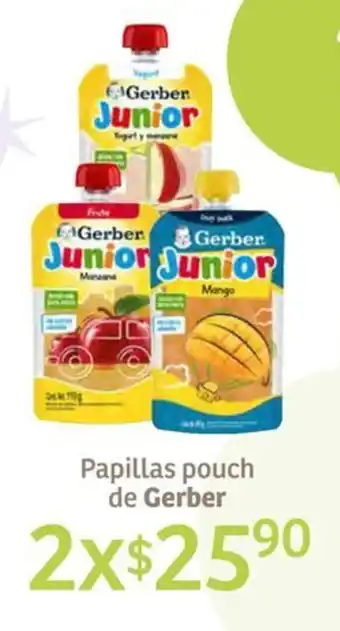 Soriana Híper Papillas pouch de Gerber x 2 oferta