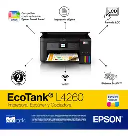 Mercado Libre Impresora Multifuncional Epson Ecotank L4260 Color Negro oferta