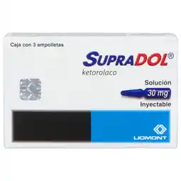 Farmacias YZA Supradol Solucion Inyec 30Mg 3 Iny X 1Ml oferta