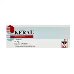 Farmacias YZA Keral 25Mg 10 Tabs oferta