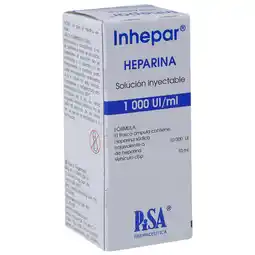 Farmacias YZA Inhepar Frasco Ampula 1000Ui/Ml 10Ml oferta