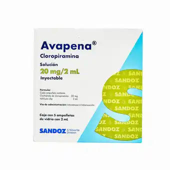 Farmacias YZA Avapena 20Mg 5 Amp X 2Ml oferta