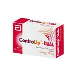 Farmacias YZA Controlip Dual 145Mg/20Mg 30 Tabs oferta