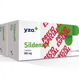 Farmacias YZA Yza Sildenafil Duo Pack 100Mg 2 Cajas Con 8 Tabletas C/U oferta