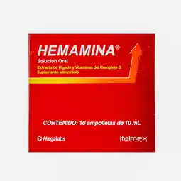 Farmacias YZA Hemamina Solución 10 Amp oferta