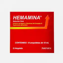 Farmacias YZA Hemamina Solución 10 Amp oferta
