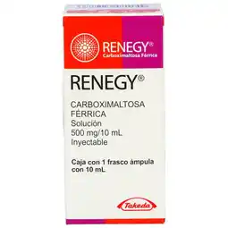 Farmacias YZA Renegy Solucion Inyectable 500Mg 10 Ml oferta