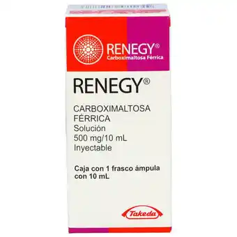 Farmacias YZA Renegy Solucion Inyectable 500Mg 10 Ml oferta
