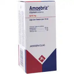 Farmacias YZA Amoebriz Suspension Pedia 60Mg/10Mg 10Ml oferta