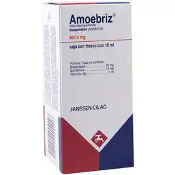Farmacias YZA Amoebriz Suspension Pedia 60Mg/10Mg 10Ml oferta