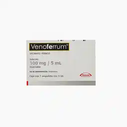 Farmacias YZA Venoferrum 100Mg 1 Amp X 5Ml oferta