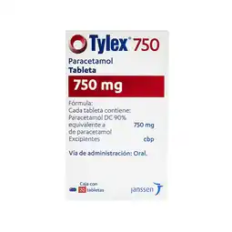 Farmacias YZA Tylex 750Mg 20 Tabs oferta