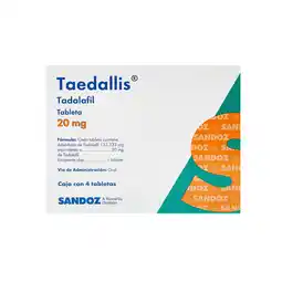 Farmacias YZA Taedallis 20Mg 4 Tabs oferta