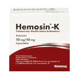 Farmacias YZA Hemosin K Im Frasco Ampula 5Ml oferta
