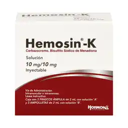 Farmacias YZA Hemosin K Im Frasco Ampula 5Ml oferta