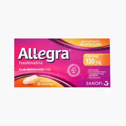 Farmacias YZA Allegra 120Mg 10 Comp oferta