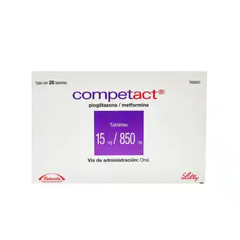 Farmacias YZA Competact 15Mg/850Mg 28 Tabs oferta
