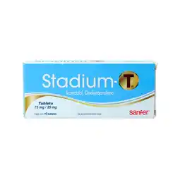 Farmacias YZA Stadium T 75Mg/25Mg 10 Tabs oferta