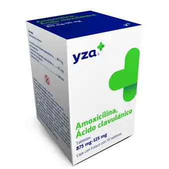 Farmacias YZA Yza Amoxicilina/Acido clavulanico 875Mg/125M 10 Tabs oferta