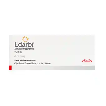 Farmacias YZA Edarbi 40Mg 14 Tabs oferta