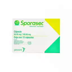Farmacias YZA Sporasec 33.3Mg/166.6Mg 12 Caps oferta