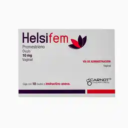 Farmacias YZA Helsifem 10Mg 10 Ovulos oferta