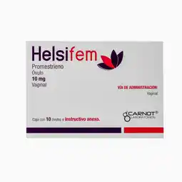 Farmacias YZA Helsifem 10Mg 10 Ovulos oferta
