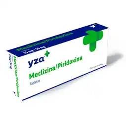 Farmacias YZA Yza Meclizina/Piridoxina 25Mg/50Mg 20 Tabs oferta