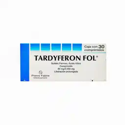 Farmacias YZA Tardyferon Fol 256 3Mg/0.35Mg 30 Gra oferta