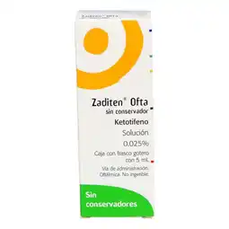 Farmacias YZA Zaditen 0.35% Solucion Oftalmica Go 5Ml oferta