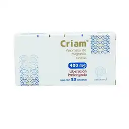 Farmacias YZA Criam Lp 400Mg 20 Tabs oferta