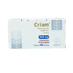 Farmacias YZA Criam Lp 400Mg 20 Tabs oferta