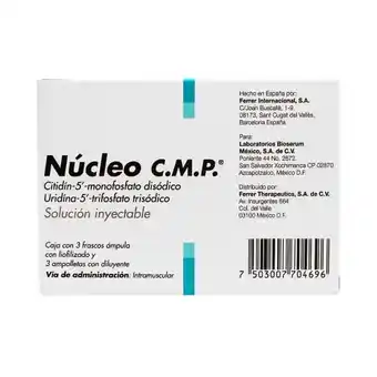 Farmacias YZA Nucleo C.M.P 3 Amp oferta