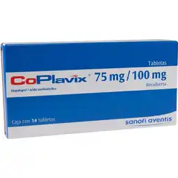 Farmacias YZA Coplavix 75Mg/100Mg 14 Tabs oferta