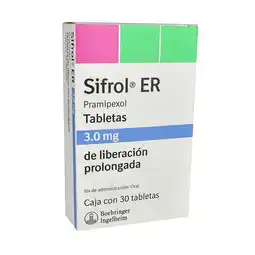 Farmacias YZA Sifrol Er Liberacion Prolong 3Mg 30 Tabs oferta