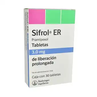 Farmacias YZA Sifrol Er Liberacion Prolong 3Mg 30 Tabs oferta