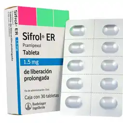 Farmacias YZA Sifrol Er Liberacion Prolo 1.5Mg 30 Tabs oferta