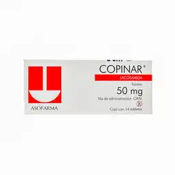 Farmacias YZA Copinar 50Mg 14 Tabs oferta