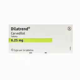 Farmacias YZA Dilatrend 6.25Mg 14 Tabs oferta