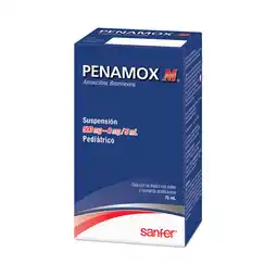 Farmacias YZA Penamox M Suspension 500Mg/8Mg 75Ml oferta