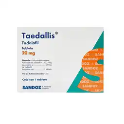 Farmacias YZA Taedallis 20Mg 1 Tab oferta