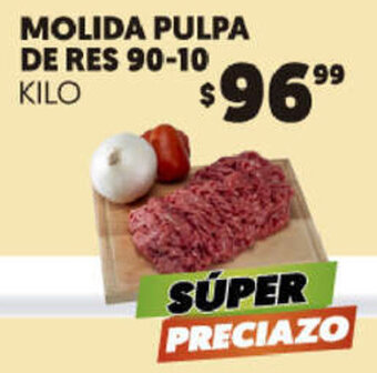 Merco Molida Pulpa de Res 90-10 oferta