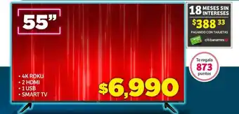 Soriana Híper JVC SMART TV 55" oferta