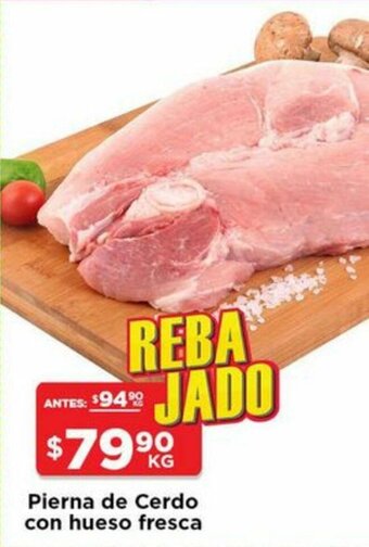 HEB Pierna de Cerdo con Hueso Fresca oferta