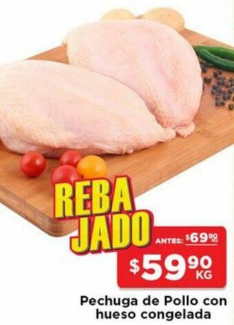 HEB Pechuga de Pollo con Hueso Congelada oferta