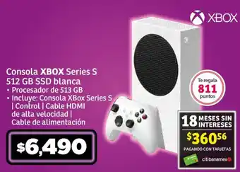 Consola XBOX Series S 512 GB SSD blanca