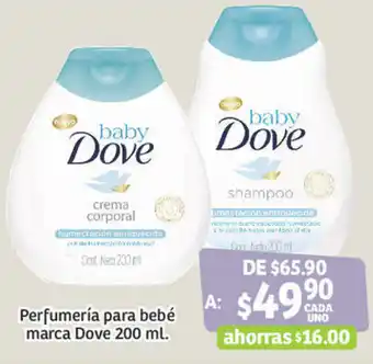 Soriana Híper Perfumería para Bebé Marca Dove 200ml oferta
