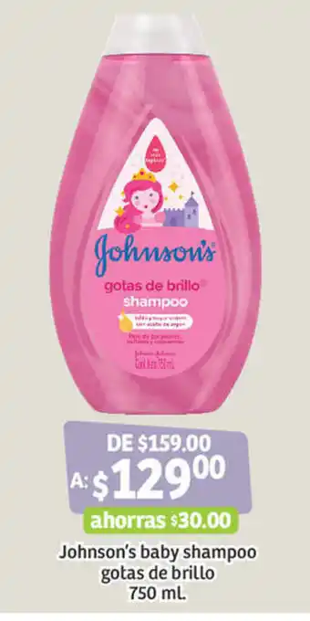 Soriana Híper Johnson's Baby Shampoo Gotas de Brillo 750ml oferta