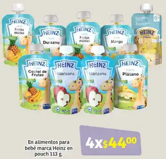 Soriana Híper En Alimentos para Bebé Marca Heinz en Pouch 113g oferta